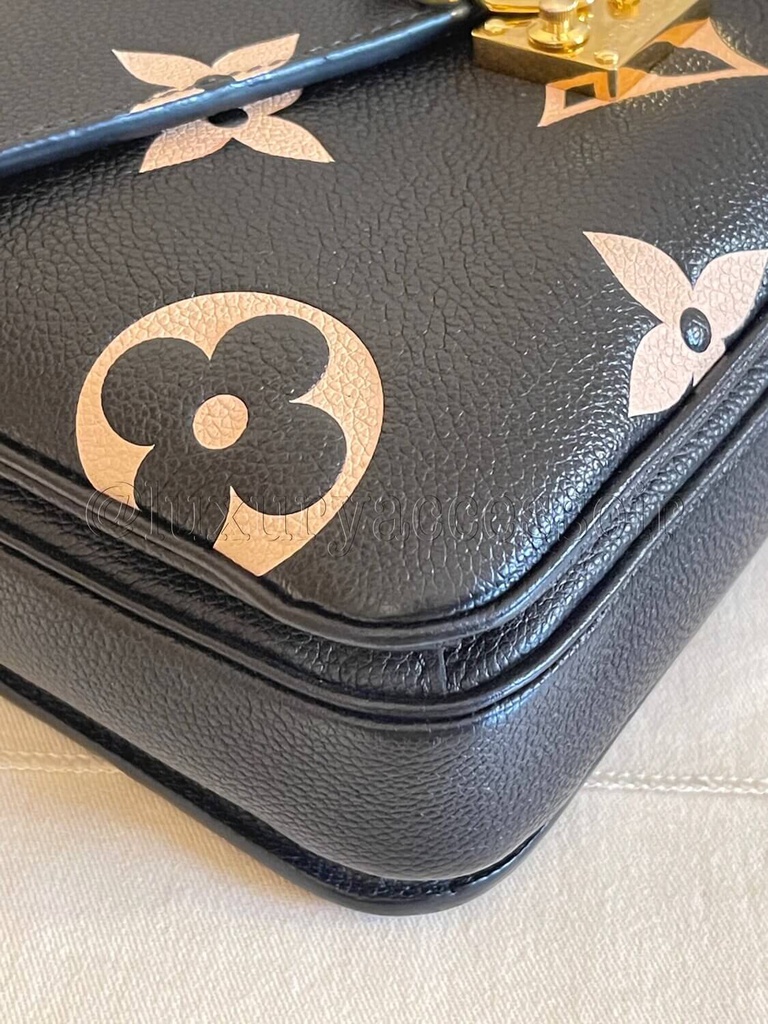 100 Original Louis Vuitton Pochette Metis Empreinte bicolor